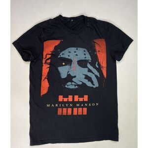 Marilyn Manson Graphic T-shirt Women XS Black Short Sleeve Music